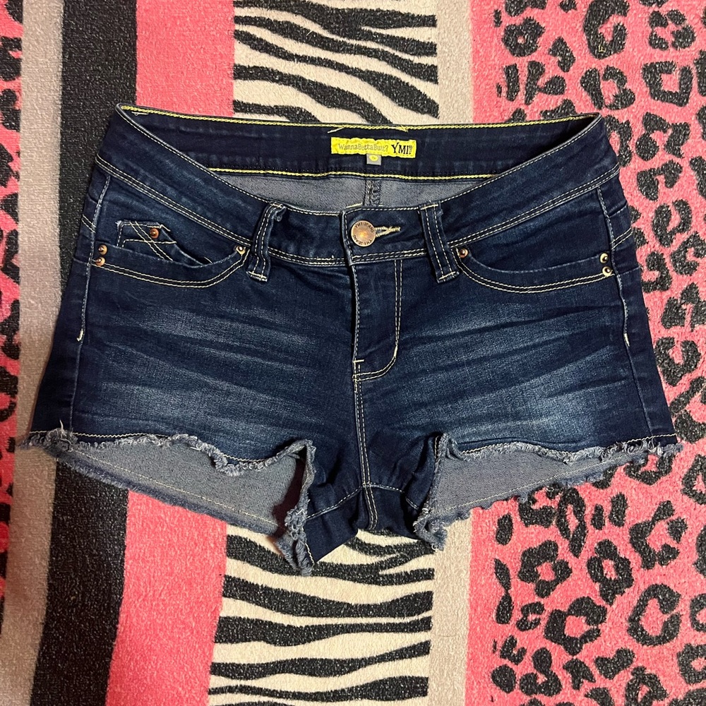 Y2k low rise vintage jean shorts